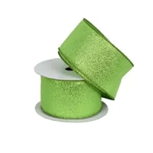 2.5" x 10YD Apple Metallic Woven Ribbon | YT