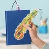 6PCS DIY Diamond Painting Feather Shape Bookmark