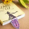 6PCS DIY Diamond Painting Feather Shape Bookmark