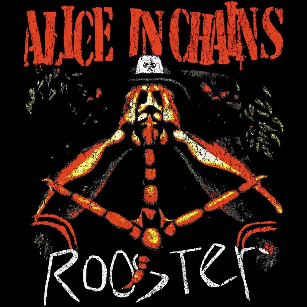 Alice in Chains T Shirt Rooster Mens Adult Short Sleeve T Shirts 90s Music Vintage Style Graphic Tees