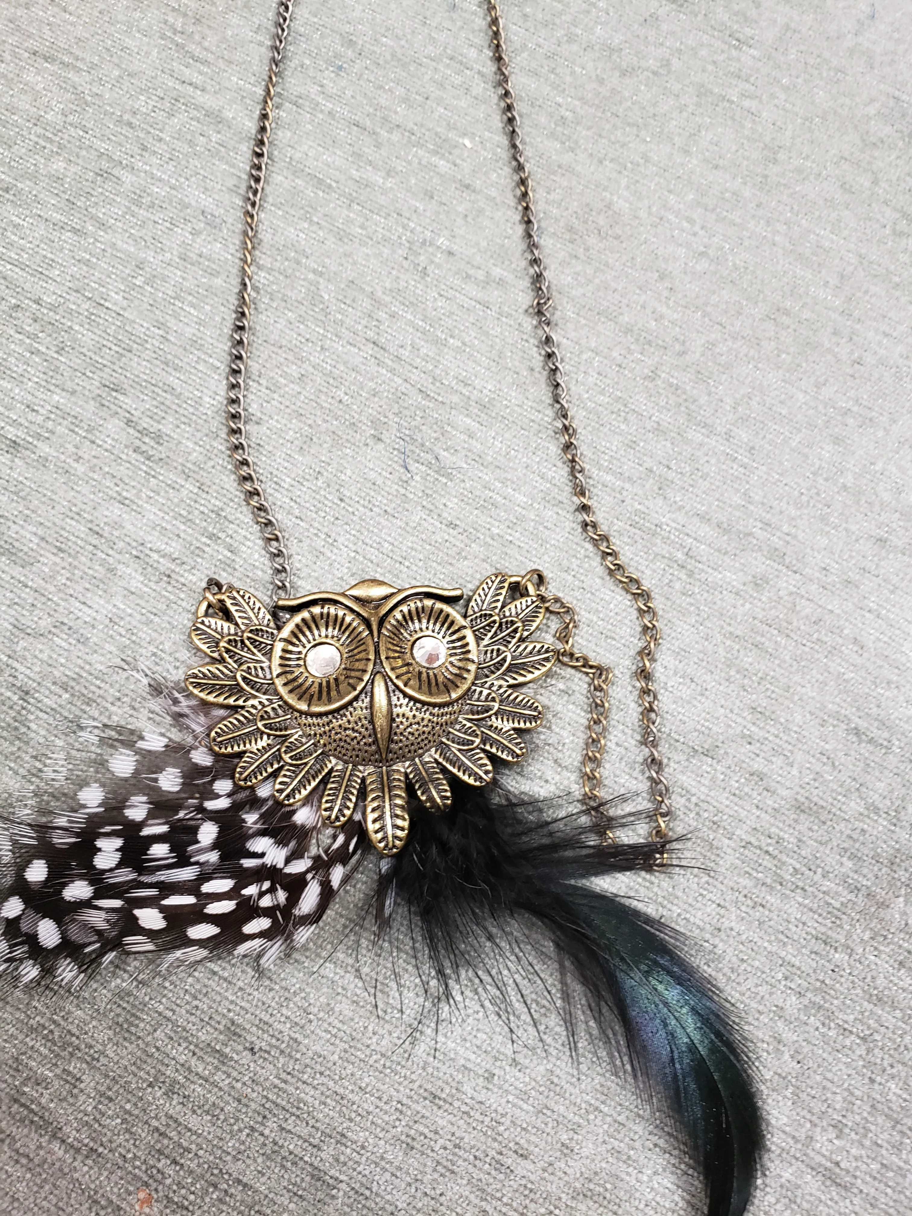 Boho Vintage Style Owl Necklace - Various
