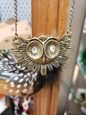 Boho Vintage Style Owl Necklace - Various