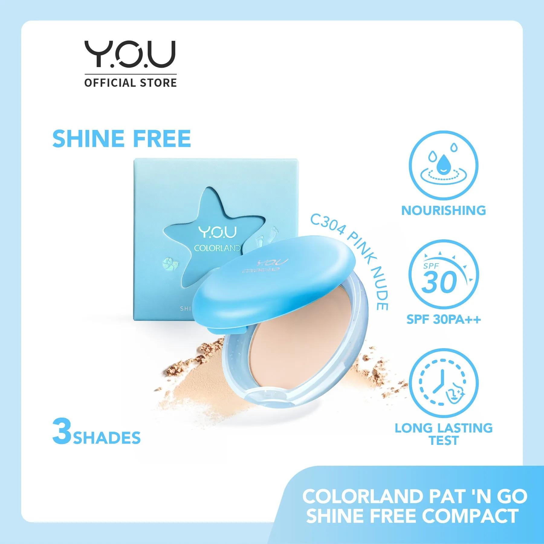 Colorland Compact Powder Pat 'n Go