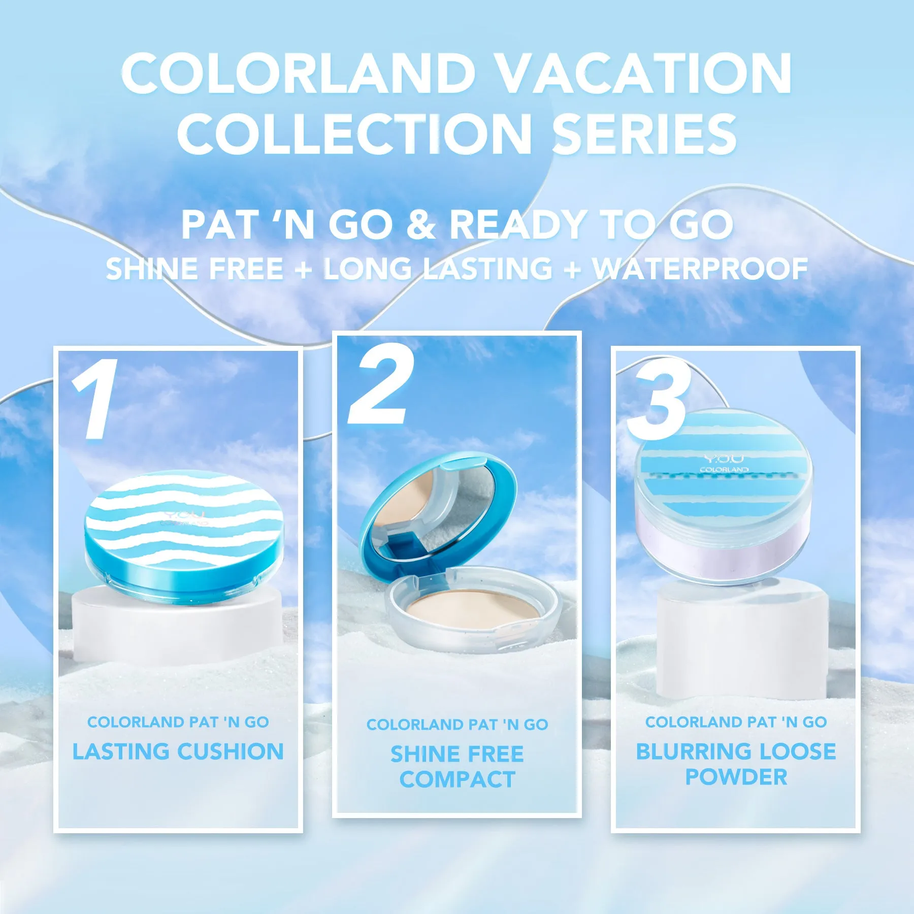 Colorland Compact Powder Pat 'n Go
