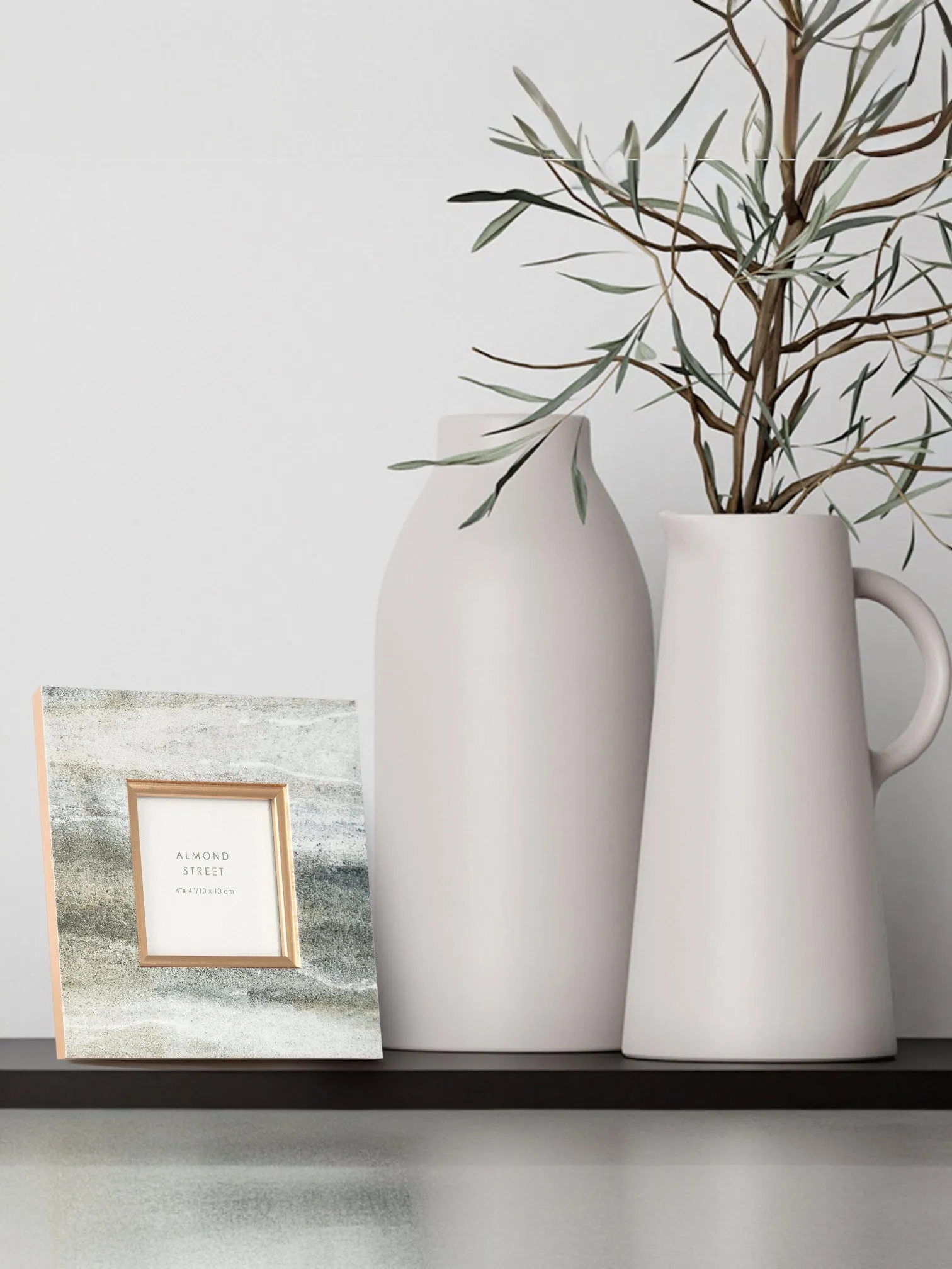 Compton Gold Metallic Square Photo Frame