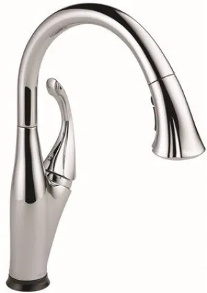 Delta Addison Single Handle Pull-Down Kitchen Faucet Featuring Touch2O' Chrome