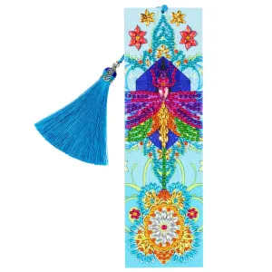 DIY Diamond Painting Leather Bookmark Mandala Tassel Book Marks Craft