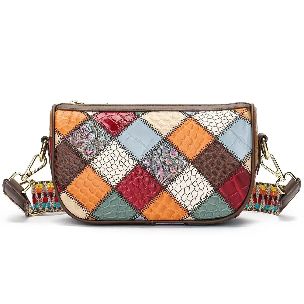 Elegant Cowhide Crossbody Shoulder Bag