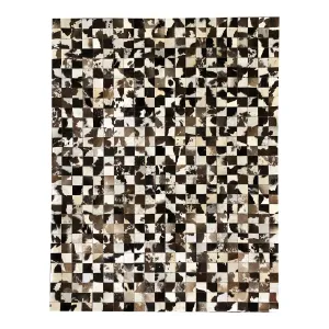 Hand Crafted Leather Rug 4' 11" x 6' 10"