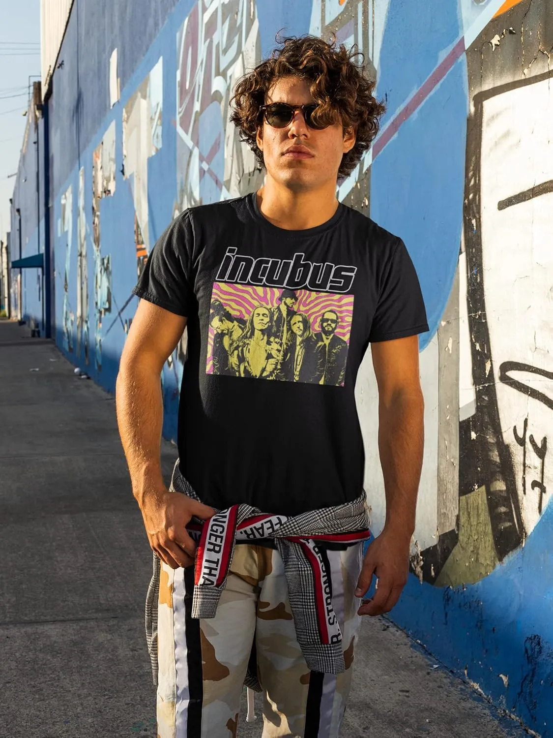 Incubus T-Shirt Band Photo Swirls Mens Short Sleeve T Shirts 90s Music Vintage Style Graphic Tees