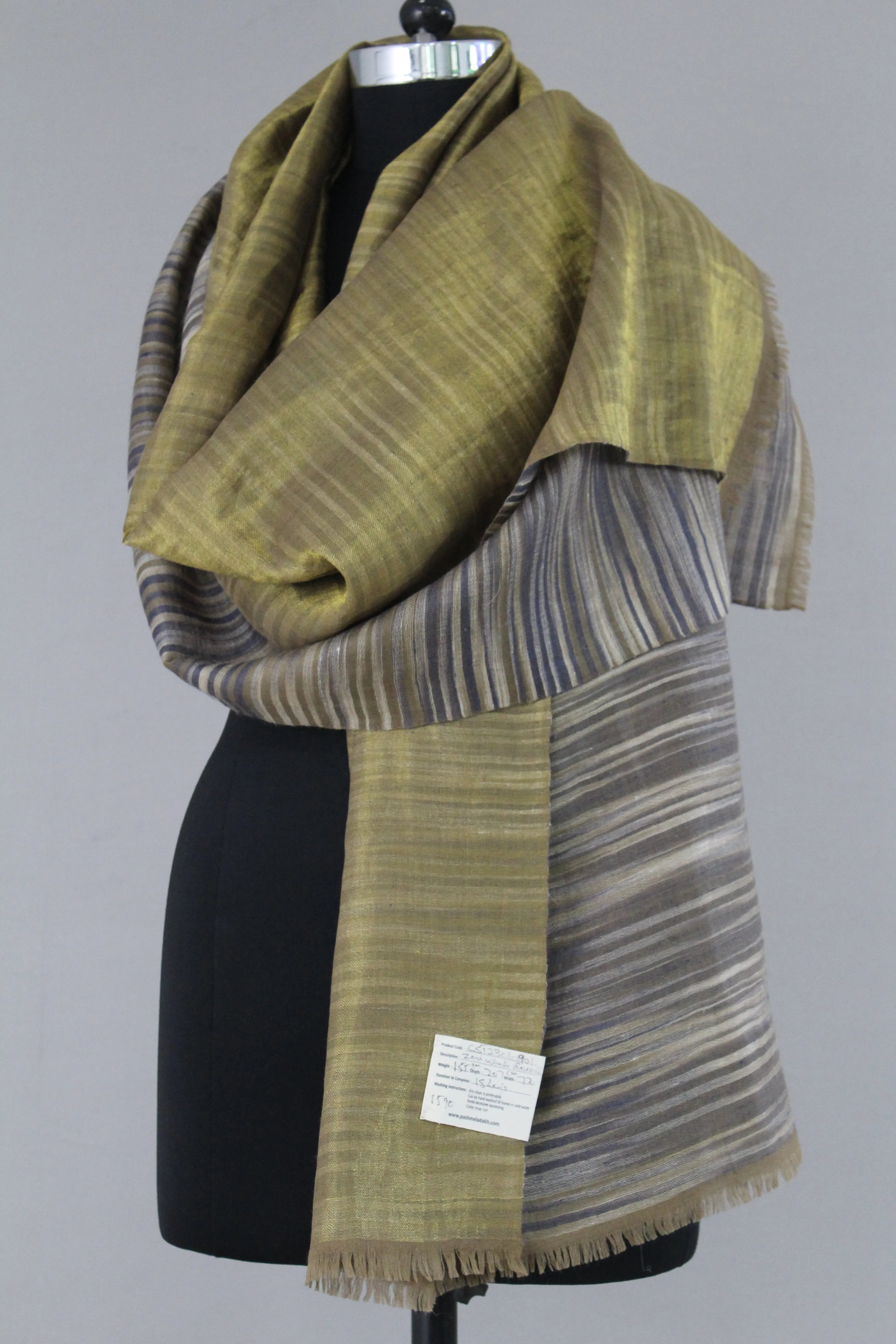 Kafeel Metallic Reversible Cashmere Stole