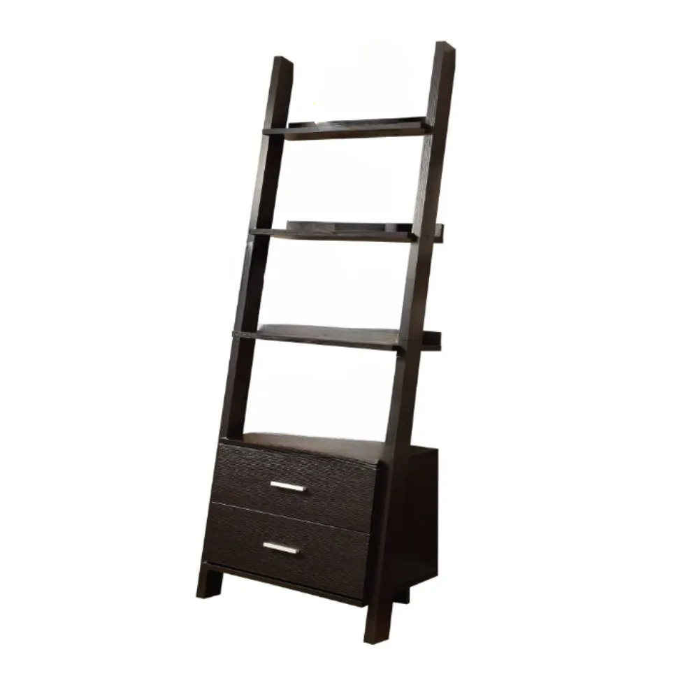 Ladder Bookcase With Two Drawers