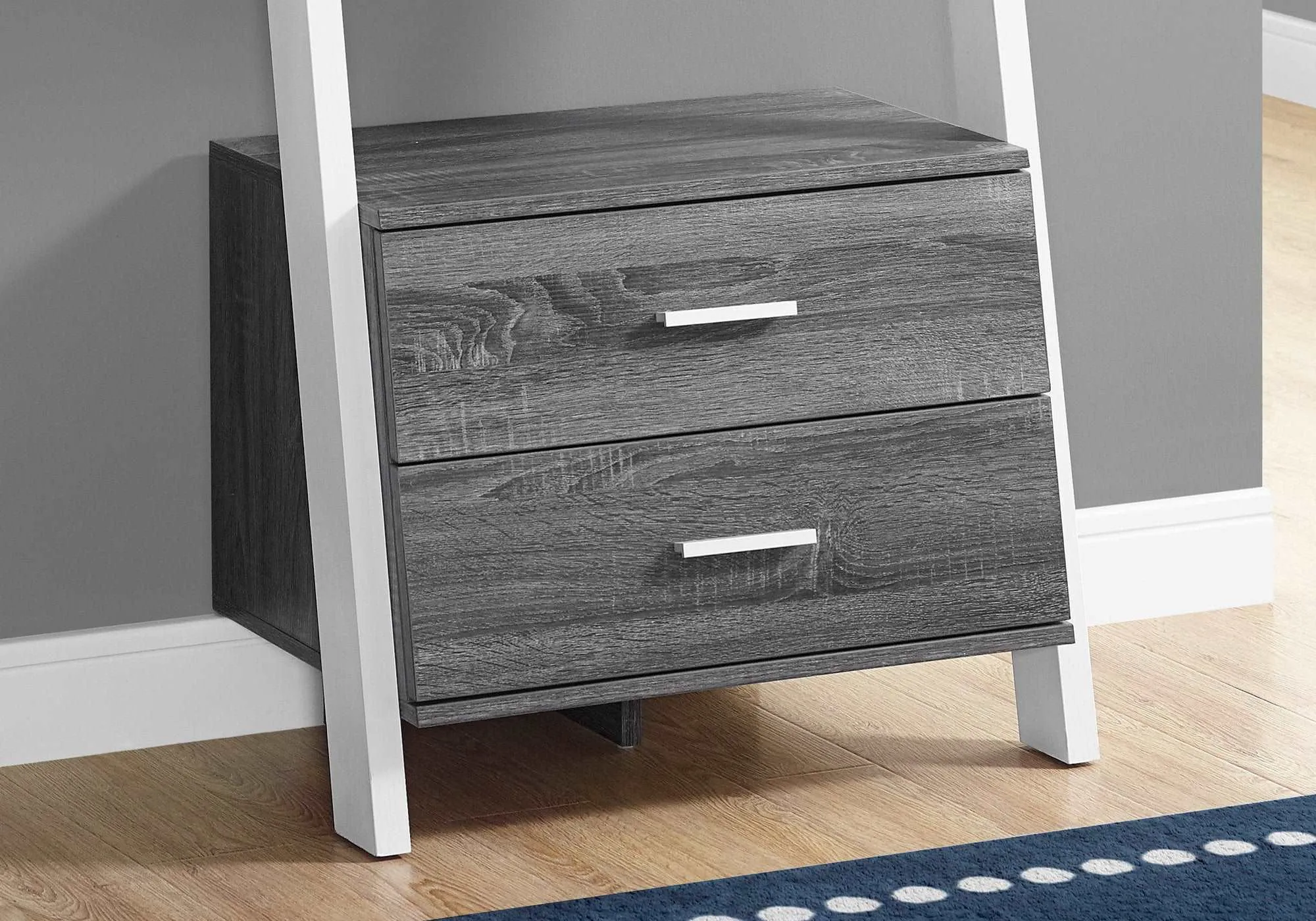 Ladder Bookcase With Two Drawers