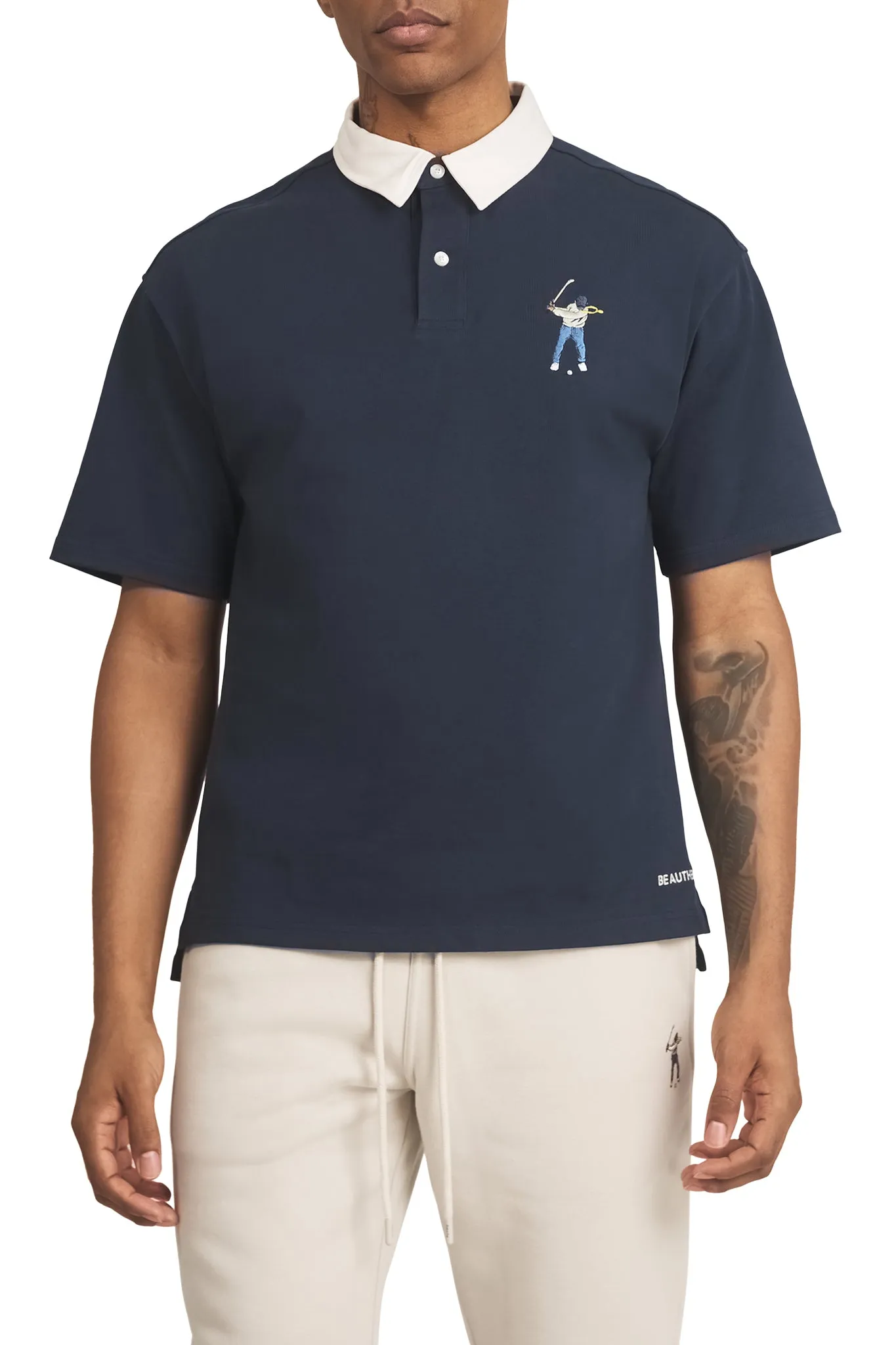 Midnight Navy Men's SS Rugby
