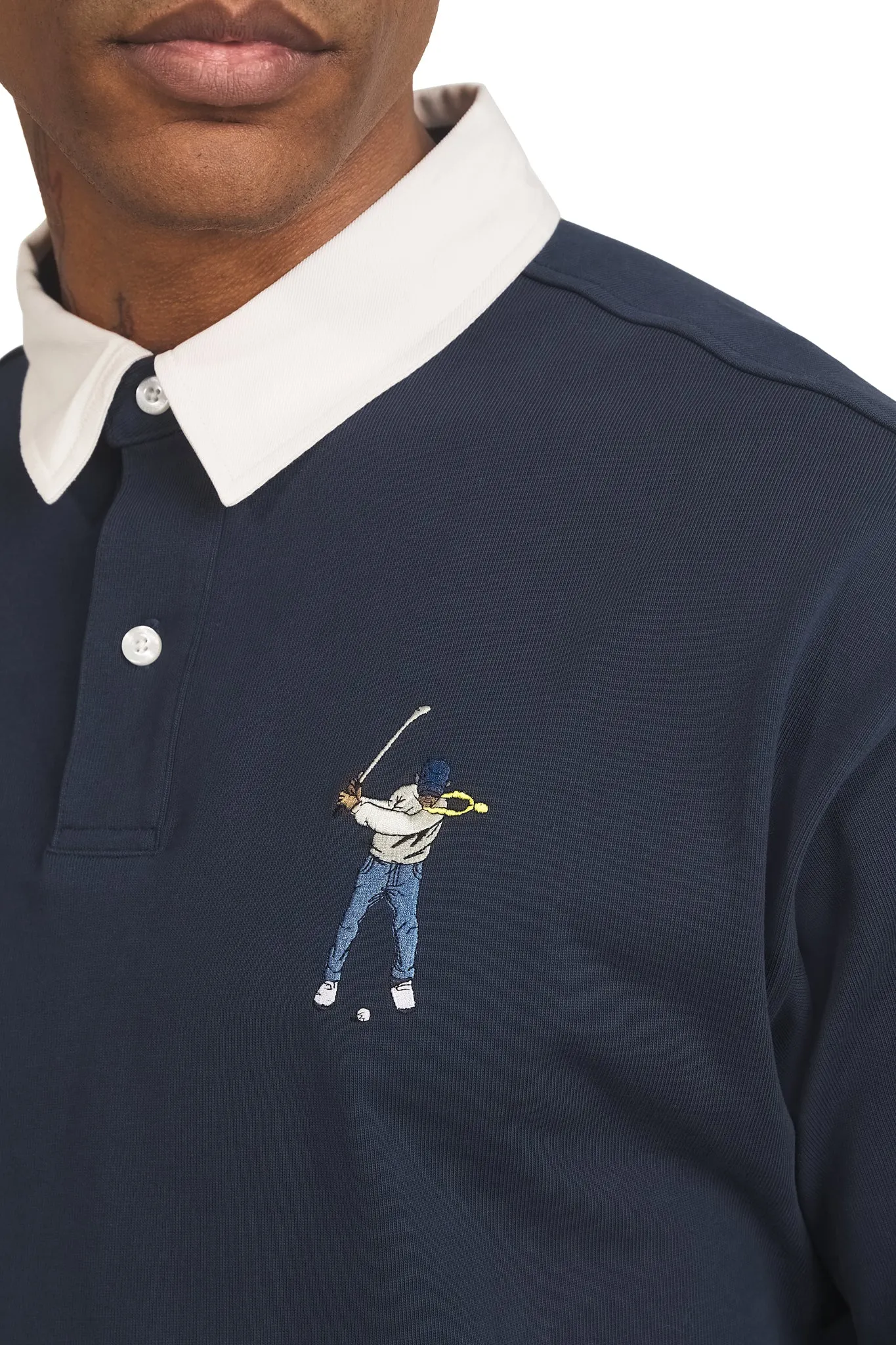 Midnight Navy Men's SS Rugby