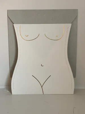 Mini Paper Vase   Note/Envelope in Venus Ivory