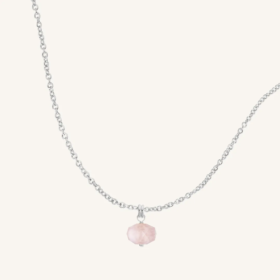 Opulent Morganite Charm - Stone of Joy