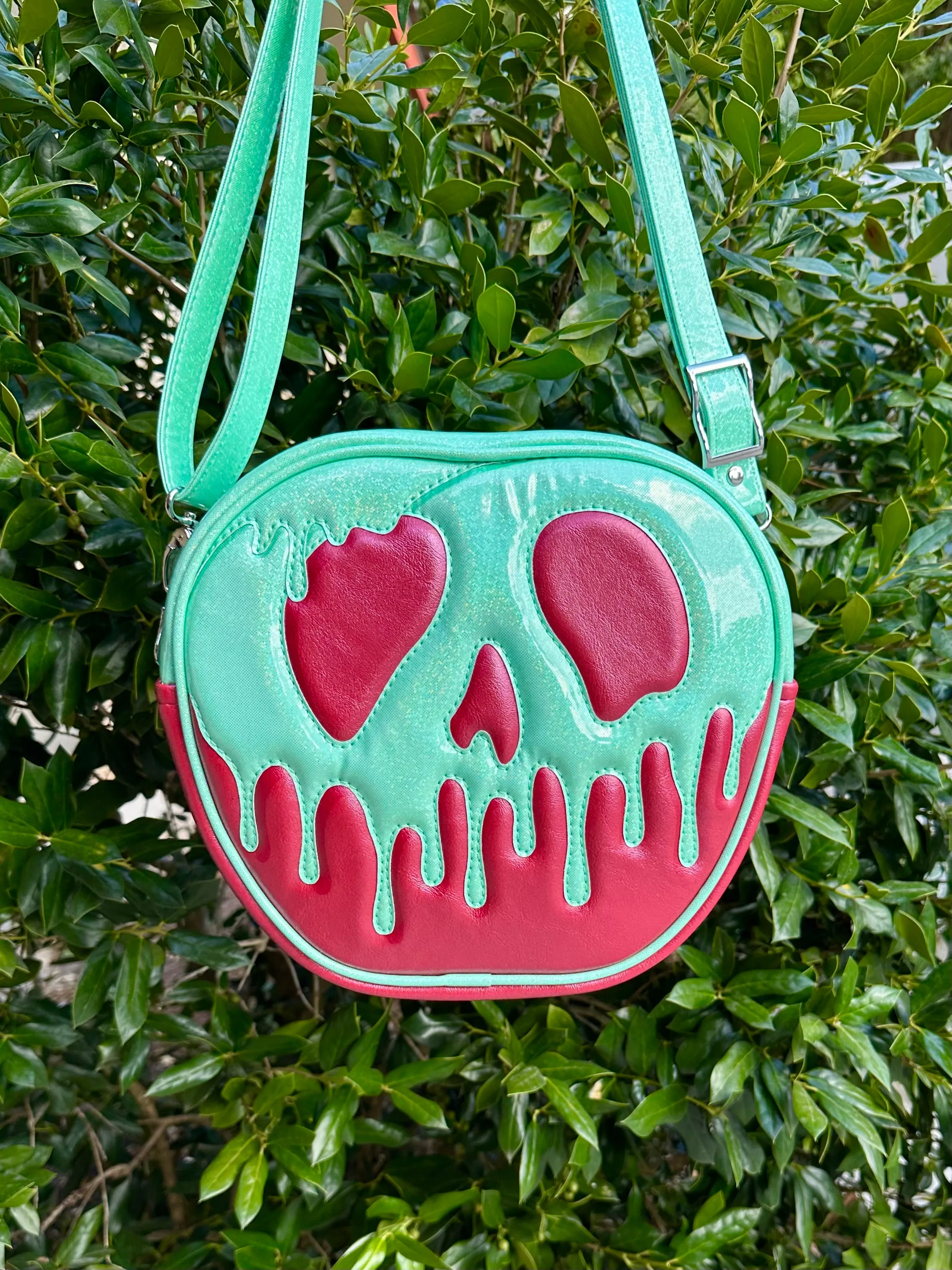 Poison Apple Bag - Radiant Rose Pearl and Mint Fine Glitter Holo