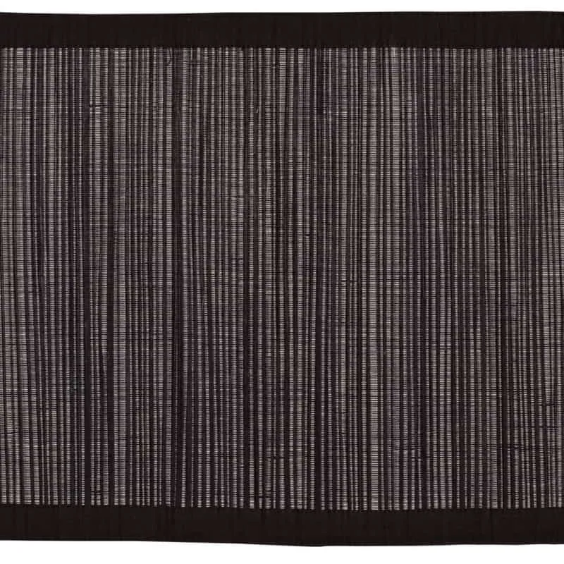 RANS Rani Black Straw Placemat