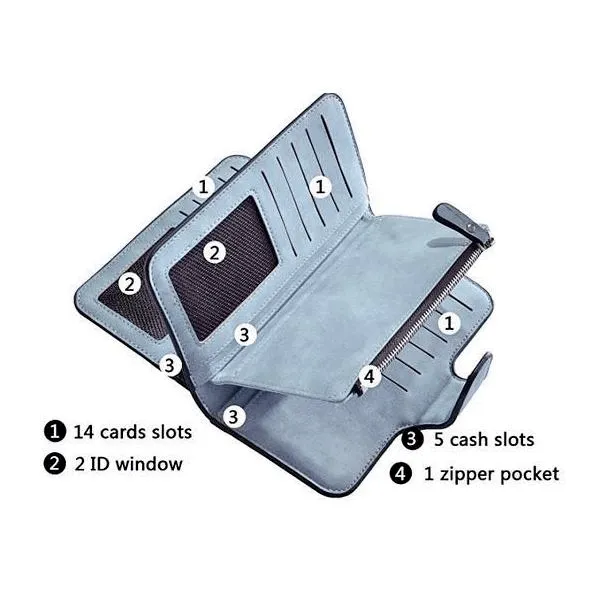 RETRO Glamorous Multiple Slots Women Wallets