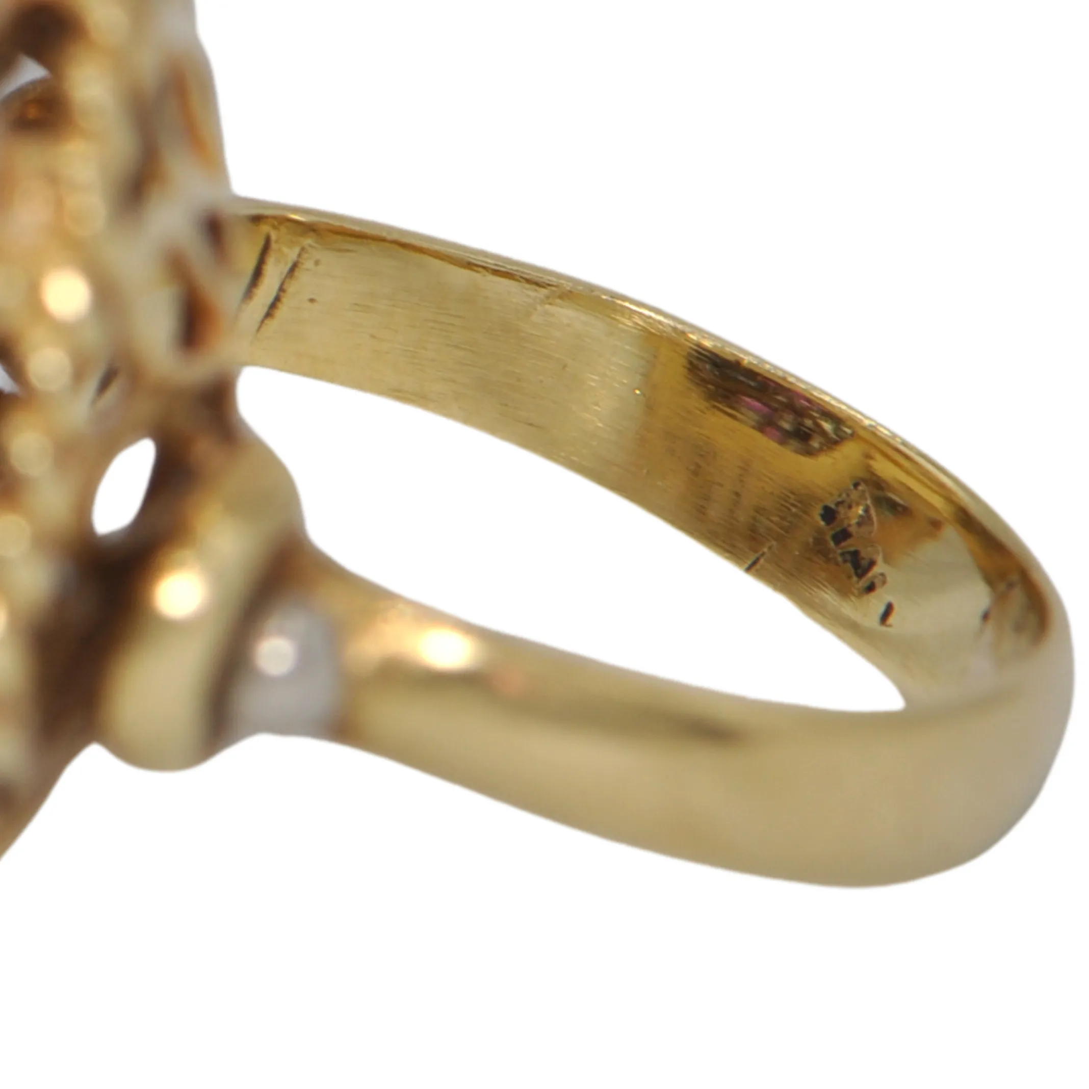 Retro Ruby, Emerald, and Sapphire 18k Gold Cocktail Ring 'Italy'