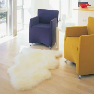Sheepskin Rug in Ivory Single Pelt