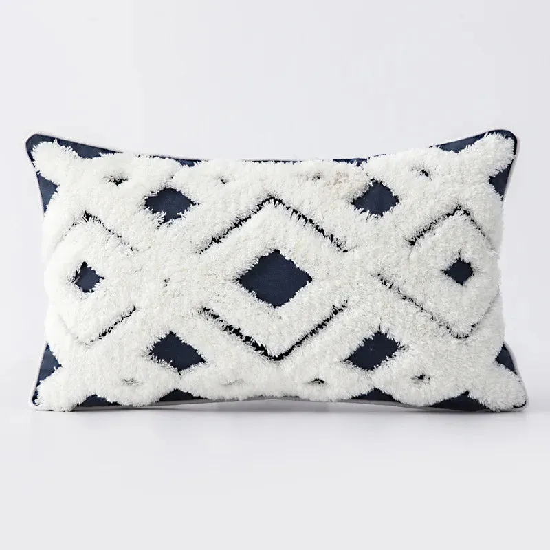 SINOTAO  -  Home Decoration of Homestays, Ethnic Style Cushions, Bedside Insets, Moroccan Lace Tassel Tufted Pillows, Pillowcases