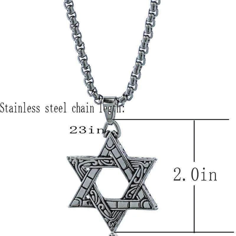 Star of David Vintage Pendant Necklace