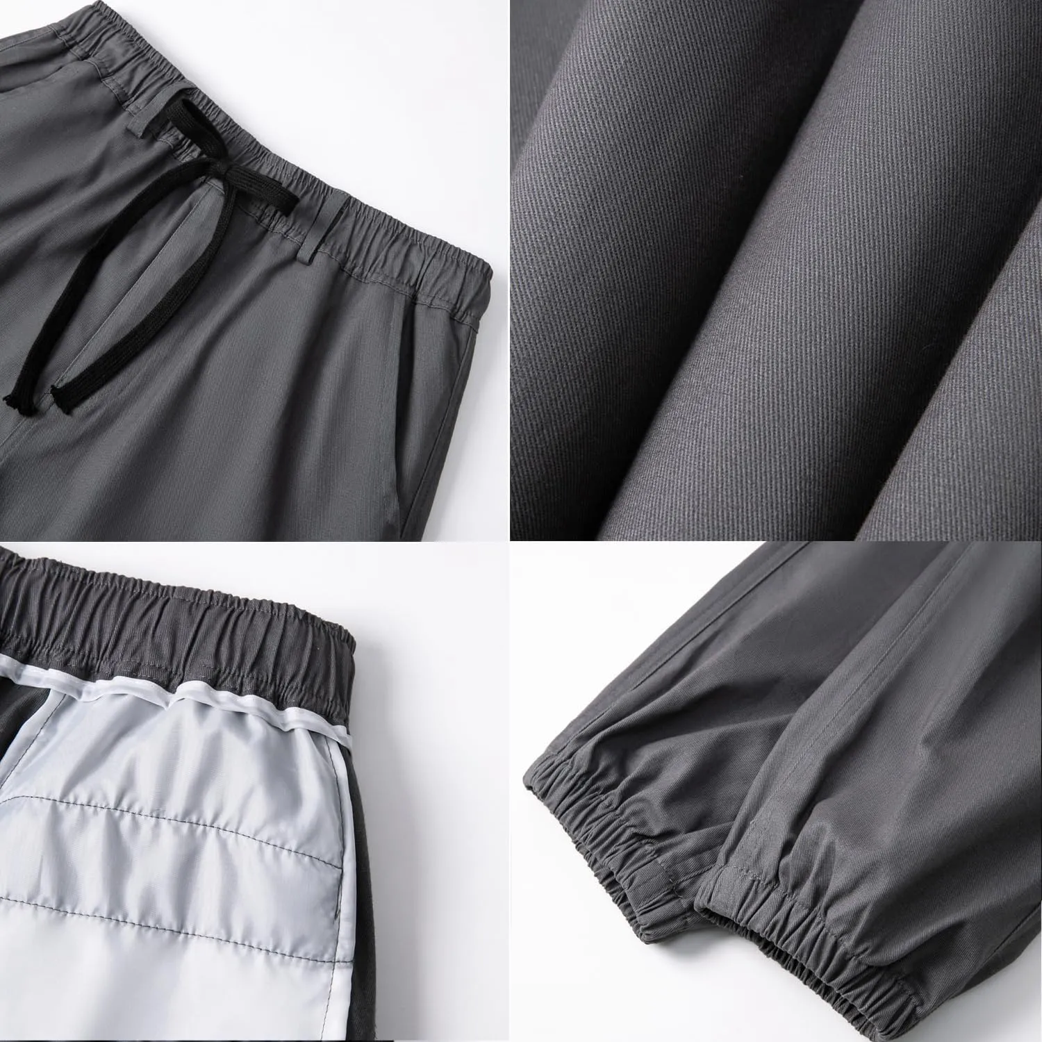 WZIKAI Mens Casual Joggers Pants Cotton Elastic Waist Drawstring Cargo Pants Fashion Athletic Outdoor Jogging Sweatpants